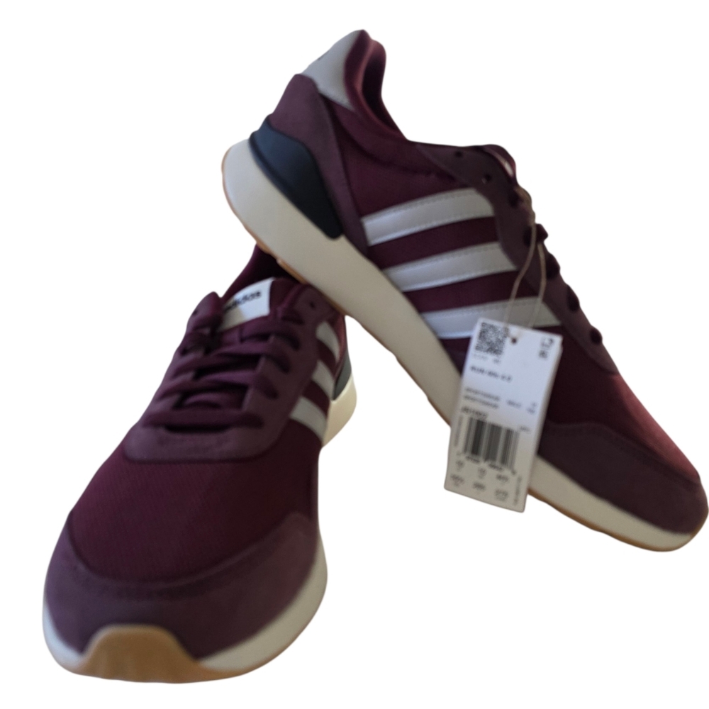 Adidas Run 60s 4.0 Sneakers Mens Burgundy Size 10 NWT